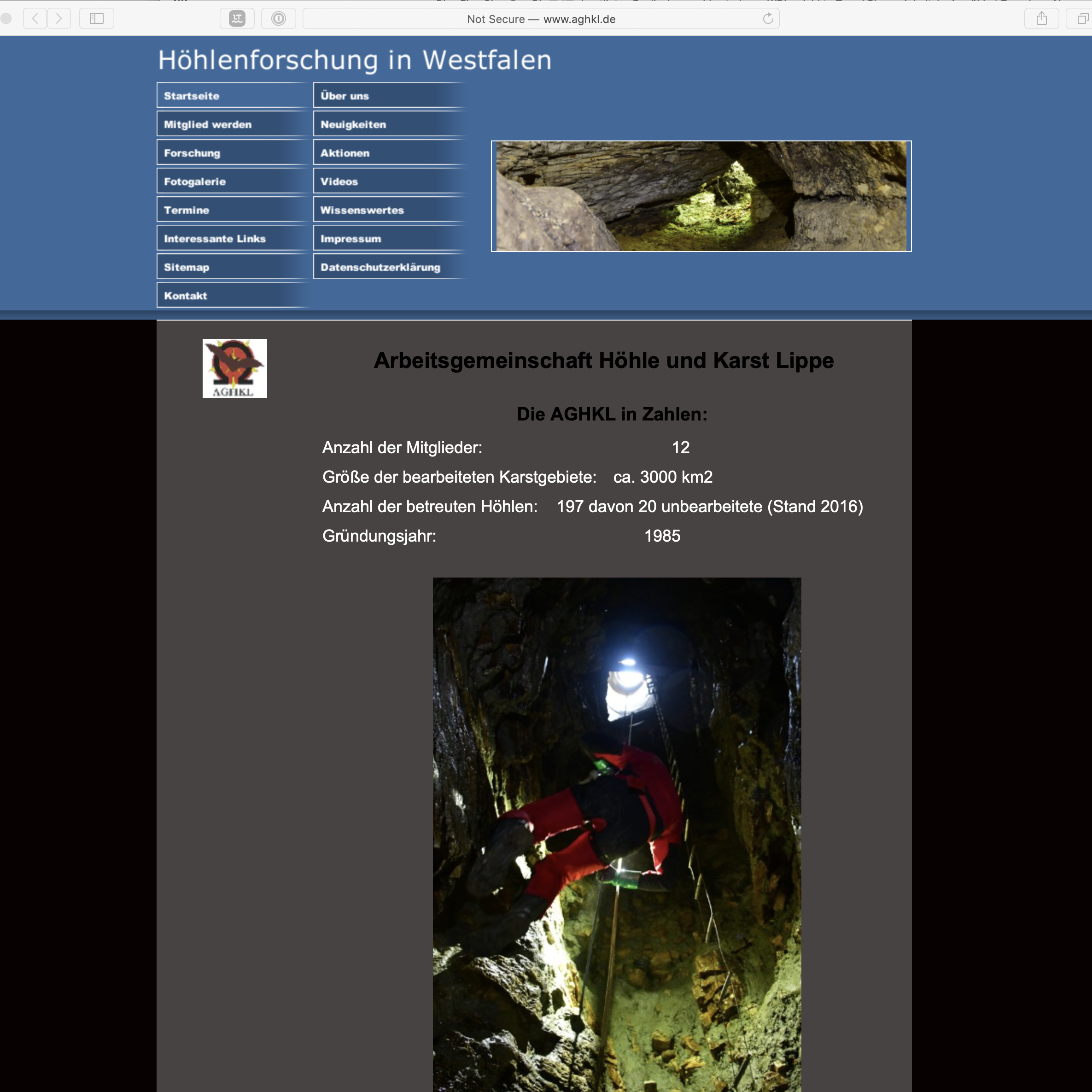 AGHKL: Höhlenforschung um Paderborn und Lippe